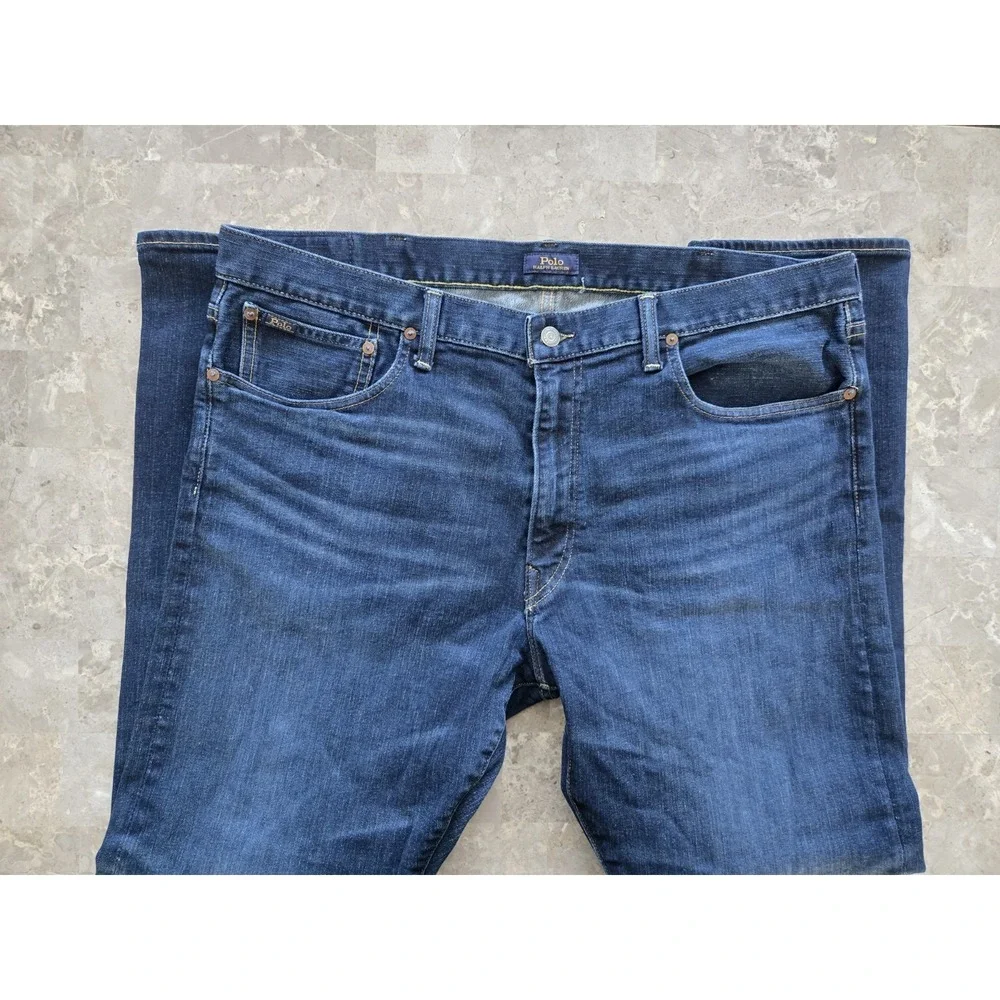 Polo Ralph Lauren Sullivan Slim Jeans Dark Wash Denim Mens 40x32